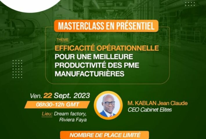 MASTERCLASS EN PRESENTIEL A ABIDJAN !