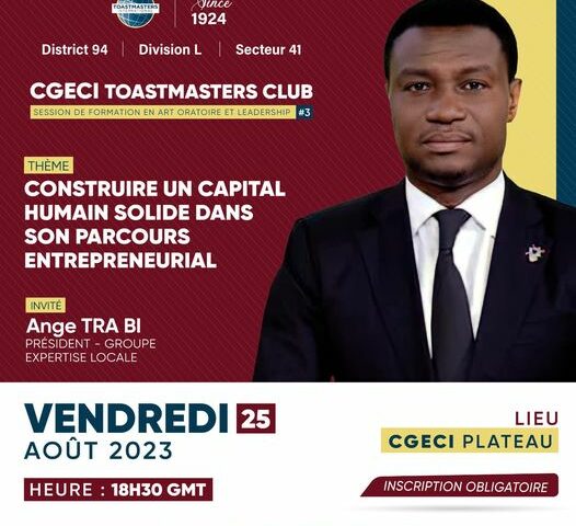 CGECI TOASTMASTERS CLUB: Prix National d’Excellence