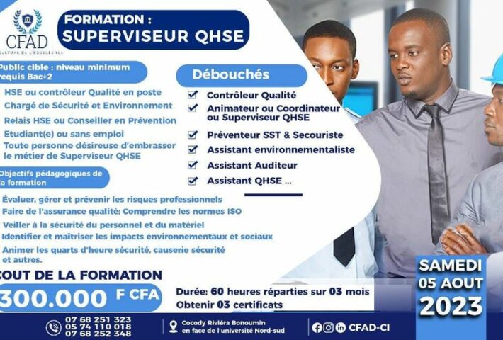 FORMATION: Superviseur QHSE